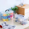 Removable 3-Layer 18 Slots Storage Box Craft Blocks Toy Organizer Jewelry Cosmetic Box