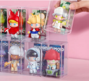 Acrylic Transparent Dustproof Mini Toy Display Box 5.5*9.5cm 5pcs