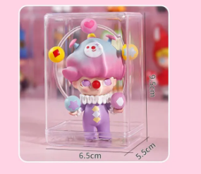 Acrylic Transparent Dustproof Mini Toy Display Box 5.5*9.5cm 5pcs