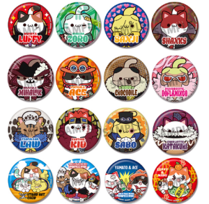 MEGA CAT PROJECT One Piece Nyan Piece Nyan! Can Badge Collection 1Box 16pcs