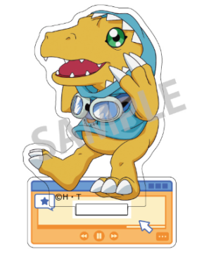 Digimon Adventure: Mini Acrylic Stand Agumon / Link Coordination