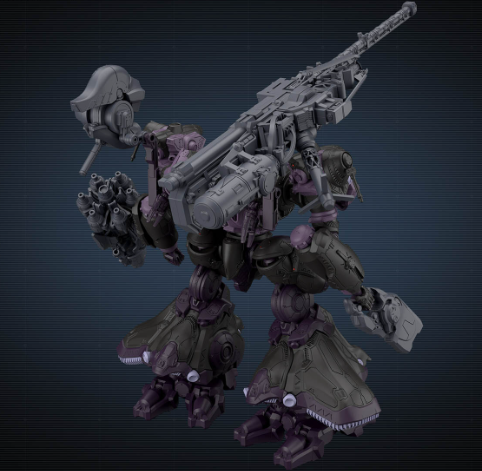 30MM Armored Core VI Fires Of Rubicon Arquebus ADD VE-40A Open Face