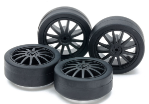 Small Dia. Low Friction Low-Profile Tires (26mm) & Carbon Wheels (Fin)