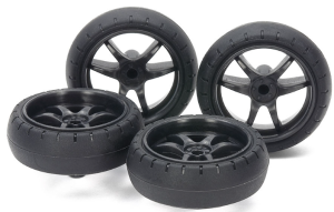 GP.546 Large Dia. Low Friction Arched Tires (31mm) & Carbon Wheels (V Spoke)