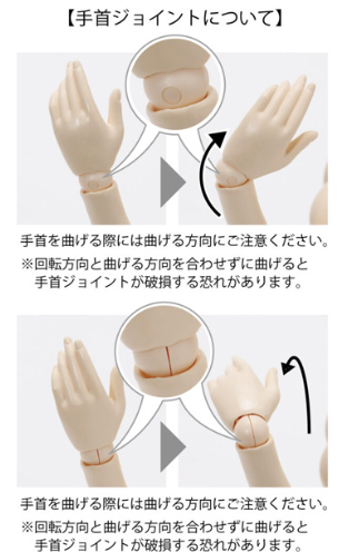 1/6 AZONE Q'z BODY Hand Parts Set / A White