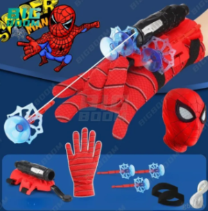 Spiderman Web Launcher Glove Toys Wrist Transmitter For Kids Cosplay Props For Boys Kids