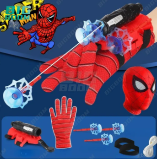 Spiderman Web Launcher Glove Toys Wrist Transmitter For Kids Cosplay Props For Boys Kids