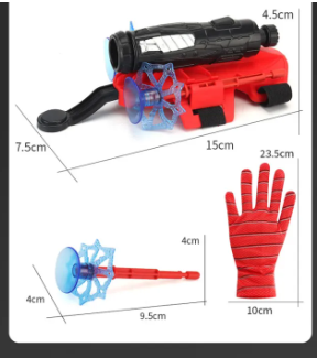 Spiderman Web Launcher Glove Toys Wrist Transmitter For Kids Cosplay Props For Boys Kids
