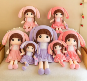 45 cm Cute Lop-eared Rabbit Doll Plush Toy Doll Doll Rabbit-Eared Sweetheart Doll Cute baby girl