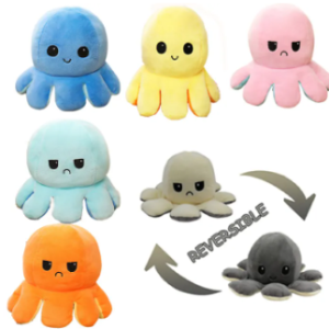 Flip Reversible Plush Octopus Doll 20cm KidsStuffed Toys Birthday Gift For Friends